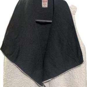 Mossimo Supply Co. Reversible Black and Off-White Sherpa Vest
